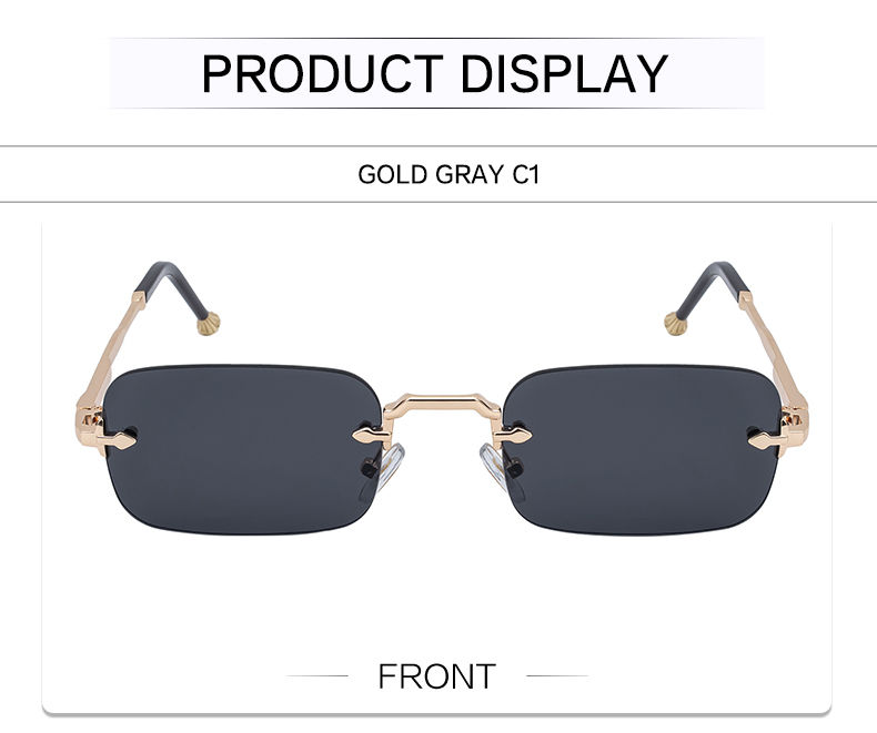 Thumbnail: AuraEdge Rimless Premium Polarized Sunglasses