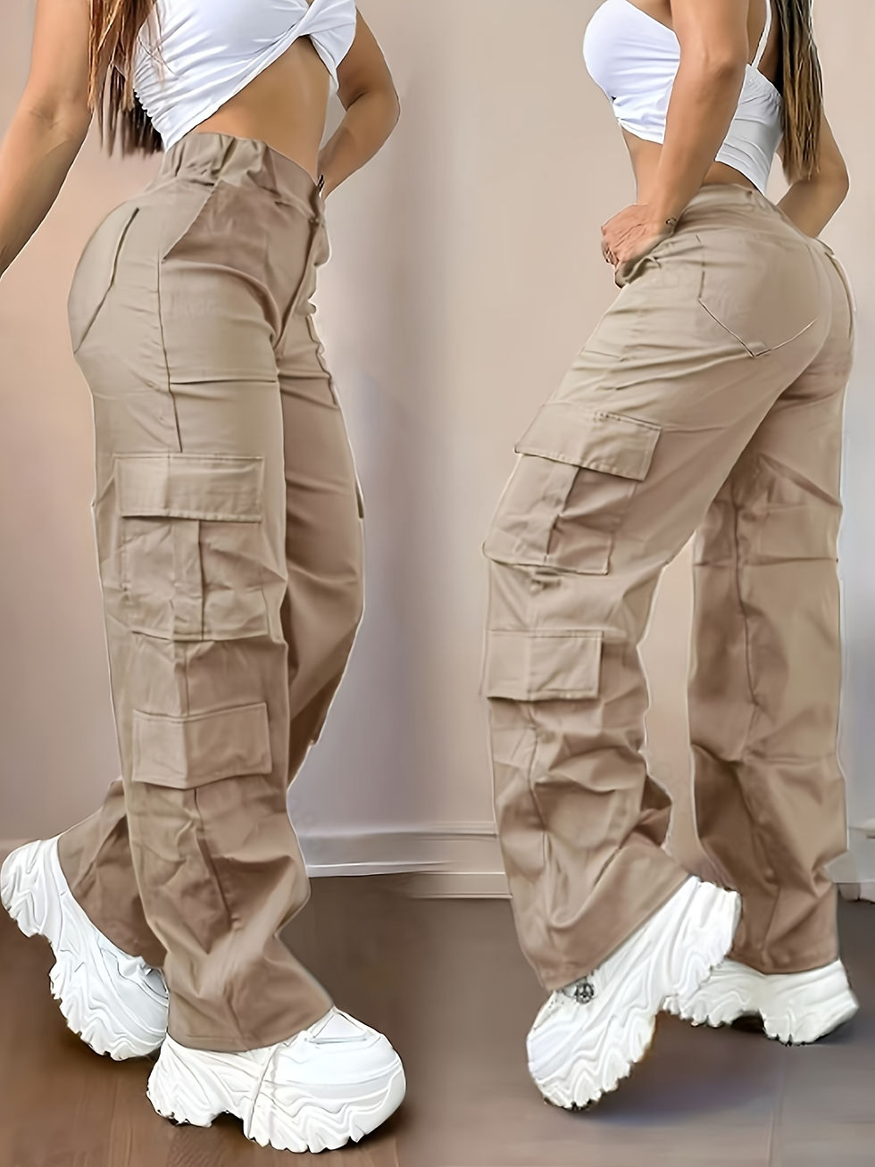 Thumbnail: UrbanFlow Premium Multi‑Pocket Cargo Trousers