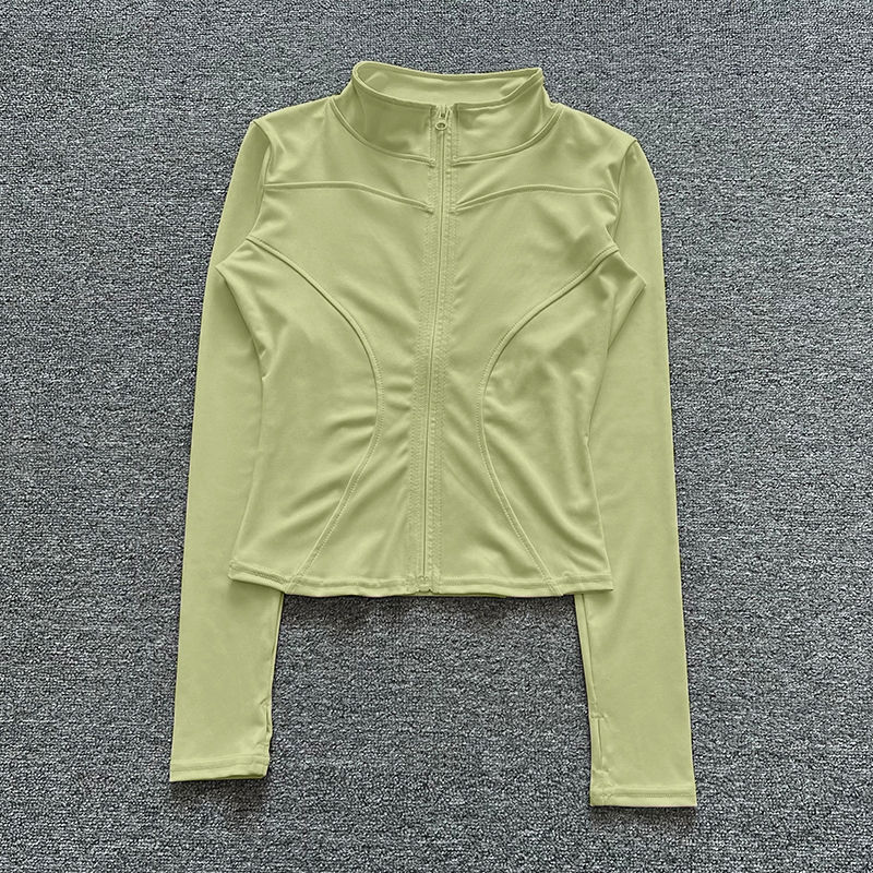 Thumbnail: CurveDefine Premium Slim‑Fit Zip‑Up Active Jacket
