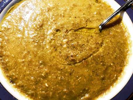 My Lucky Lentil, Courgette and Ham Soup!