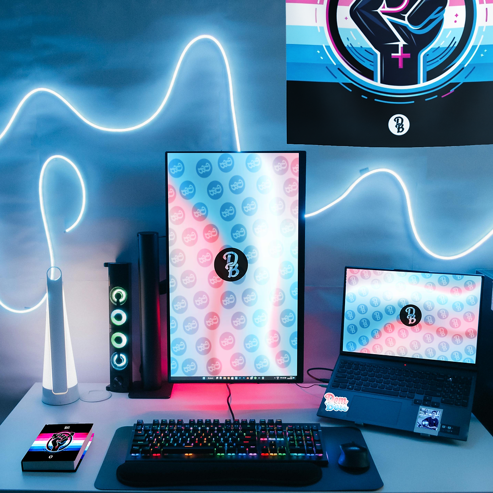 Thumbnail: Trans Flag Dem Bois Vinyl Decals