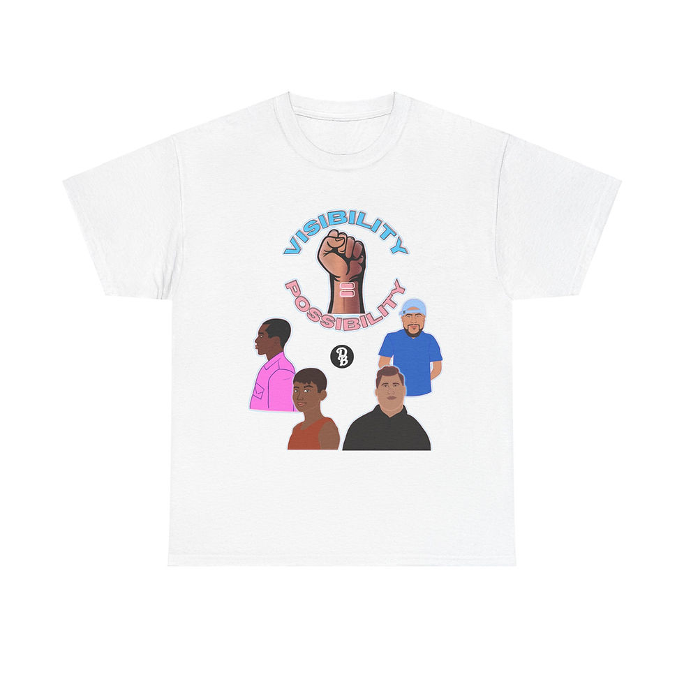 Thumbnail: Visibility = Possibility Heavy Cotton Tee - Designs by Emilio