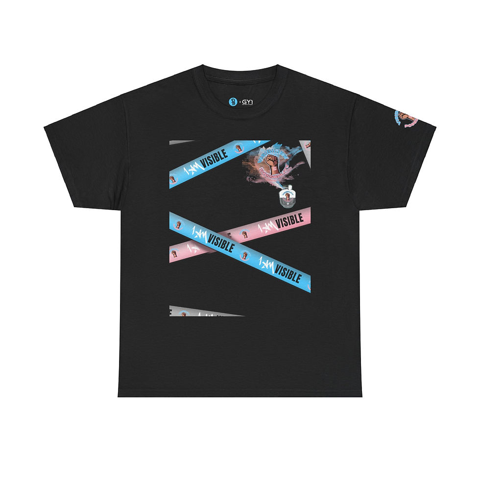 Thumbnail: 'I Am Visible' Unisex T-Shirt | Visibility = Possibility Unisex Heavy Cotton Tee