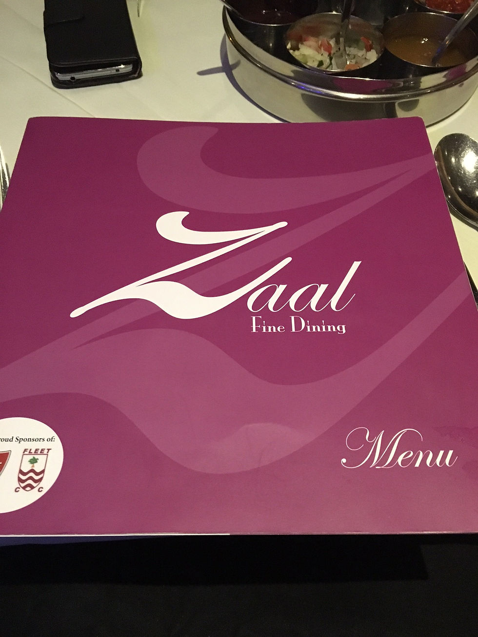 Zaal menu