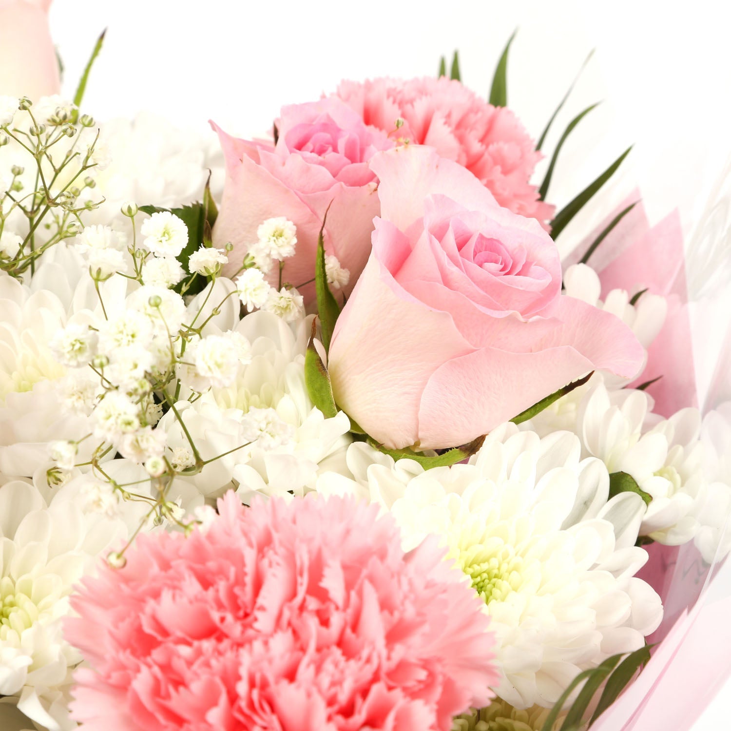 Blumenstrauß Rosa & Schneeweiß