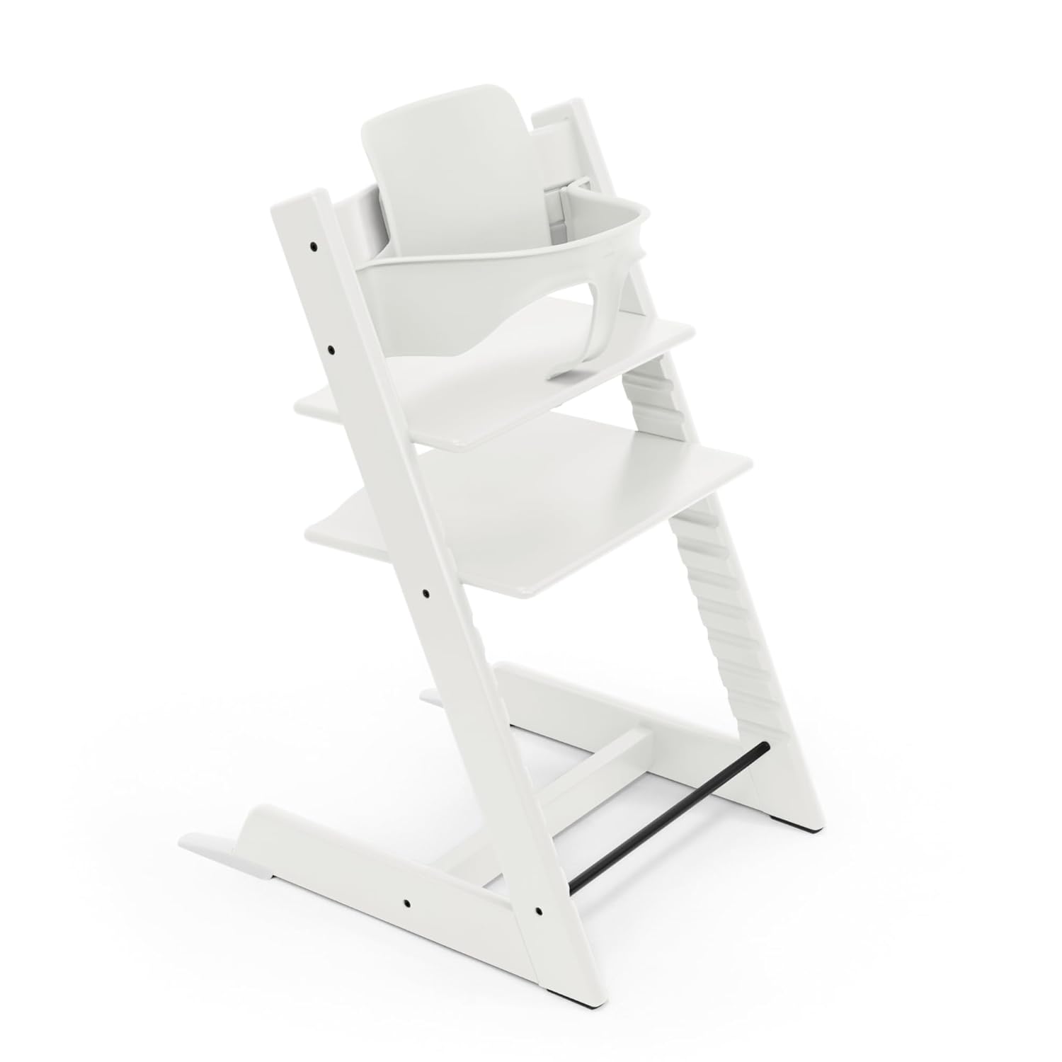 Stokke Tripp Trapp Hochstuhl White mit Baby Set2, Buchenholz
