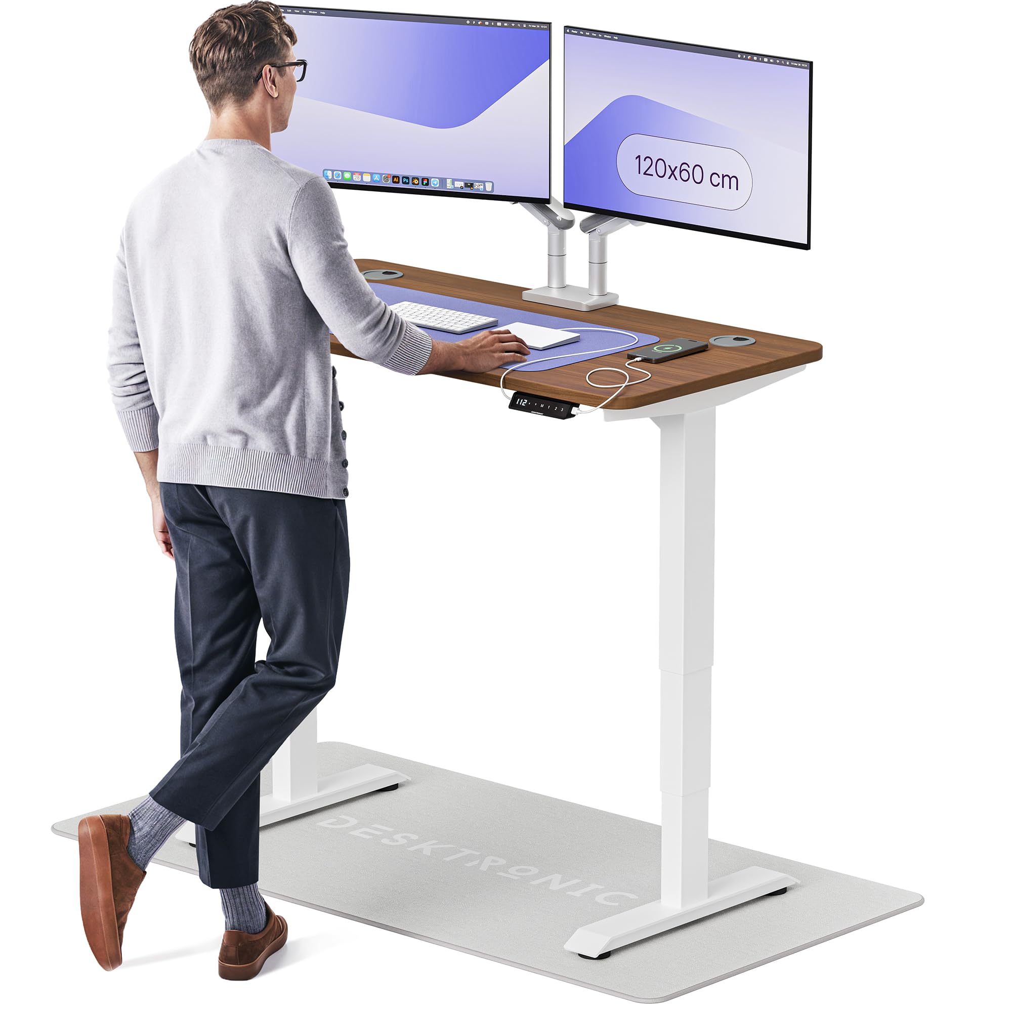 Desktronic HomePro Höhenverstellbarer Schreibtisch Elektrisch