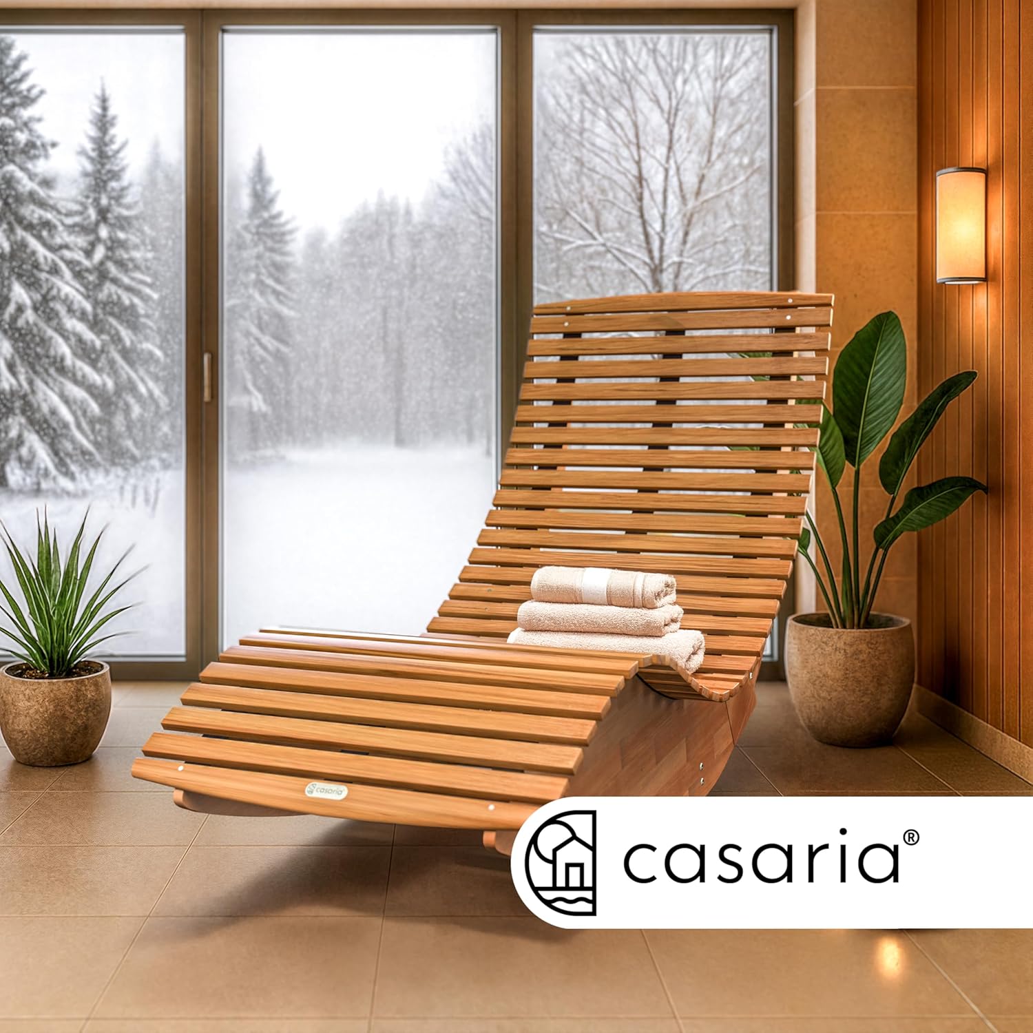 Casaria 2er Sonnenliege Akazienholz Klappbar Wetterfest FSC® Gartenliege