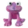ColorPop Plushies Dog Toys pink frog