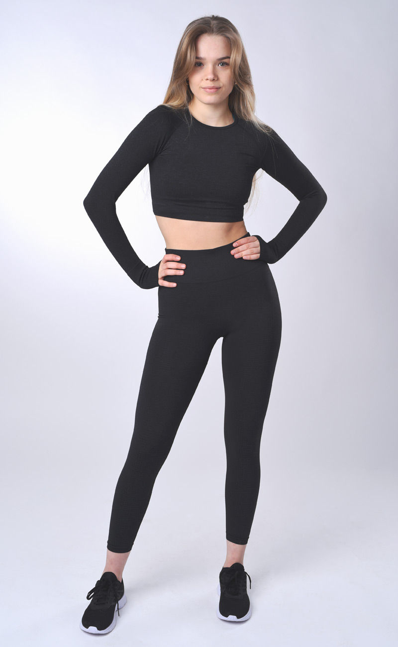 Thumbnail: RUSH Seamless Leggings Black