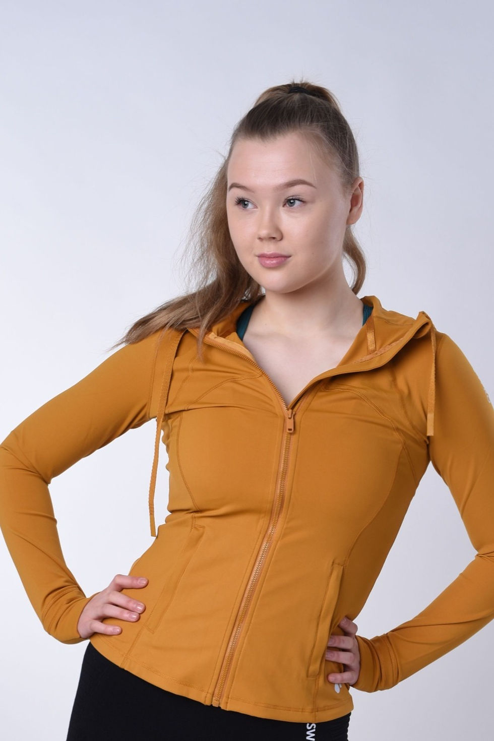 Thumbnail: Hooded Outline Jacket Yellow Ochre