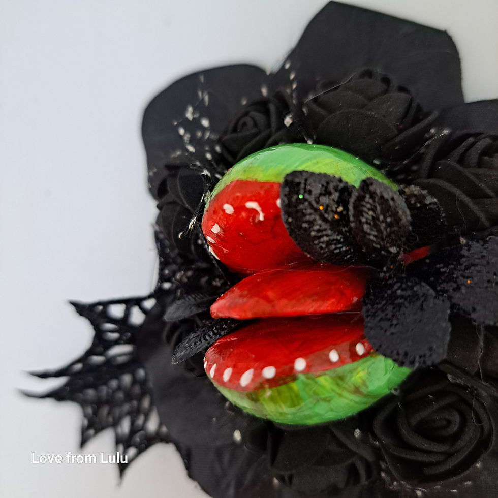 Thumbnail: Audrey handmade hairflower little shop of horrors style halloween