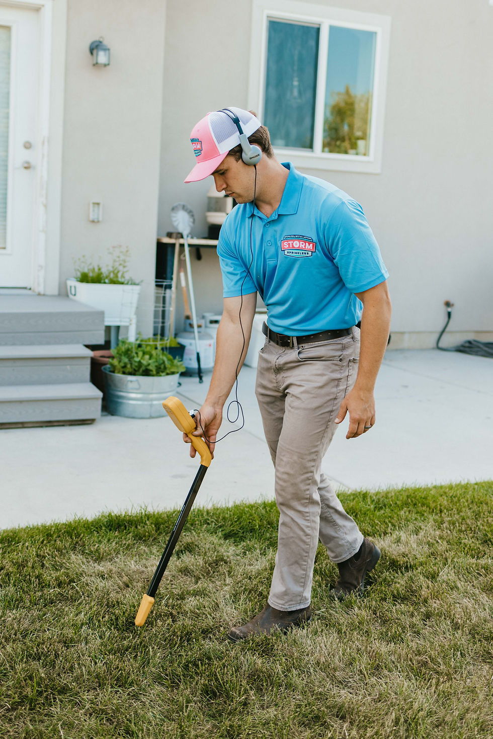 Sprinkler valve location