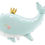 Thumbnail: FOIL BALLOON WHALE SKY BLUE (93X60CM)  