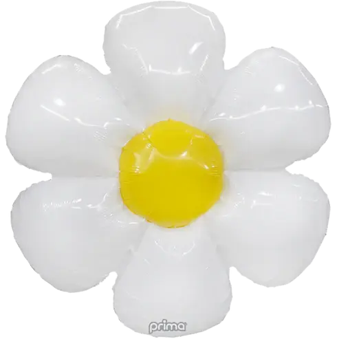 Air-Filled Daisy - White / 34"