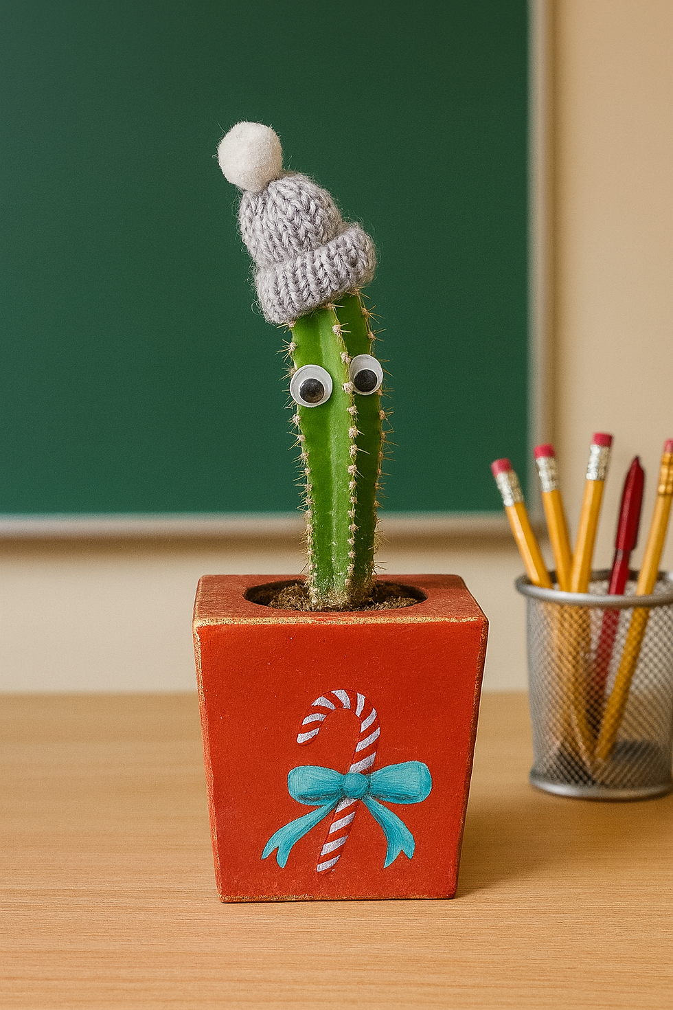 Thumbnail: Mini Poinsetta in Farmhouse Block