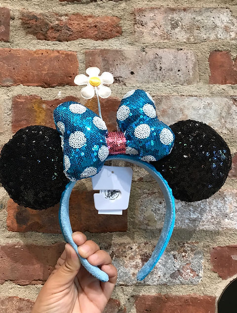 【BaubleBar】ディズニー ブルー フラワーガーデン カチューシャ ディズニーから春っぽカラーのカチューシャが登場。裏側のかわい