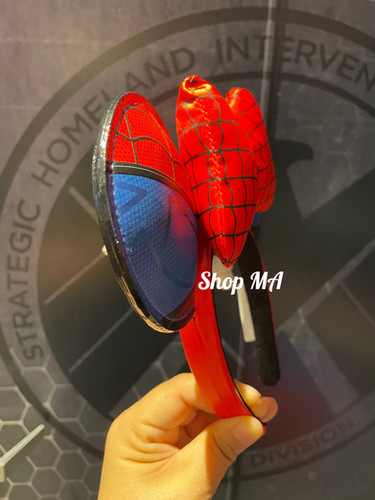 スパイダーマン カチューシャ MARVEL 香港ディズニー カチューシャ スパイダーマンミニー マーベル