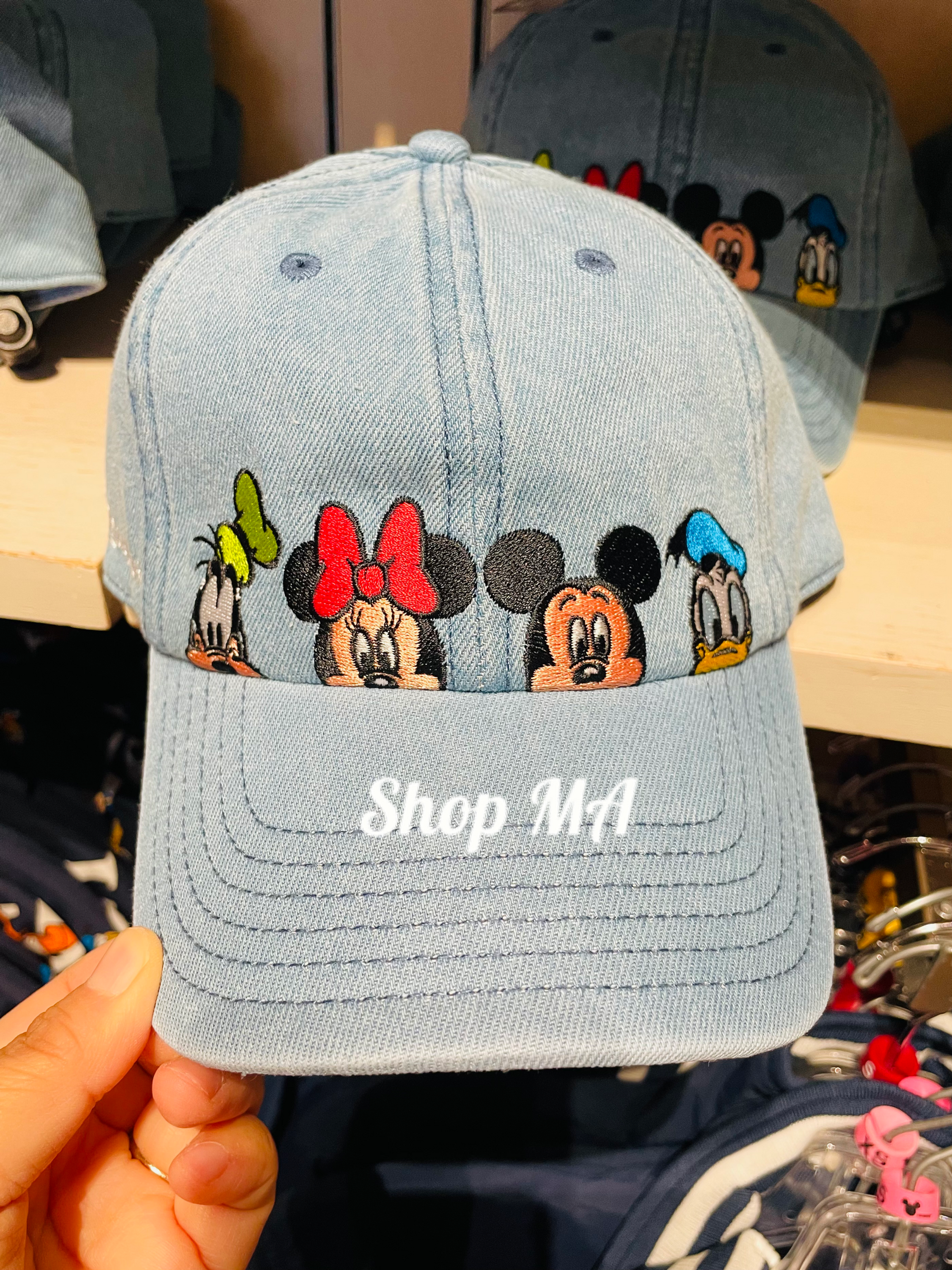 ミッキー＆フレンズ　デニムキャップ