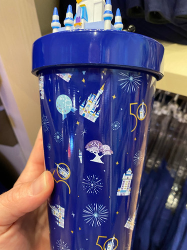 日本未発売‼️ミッキーデザインストロー付きステンレスタンブラー WDW