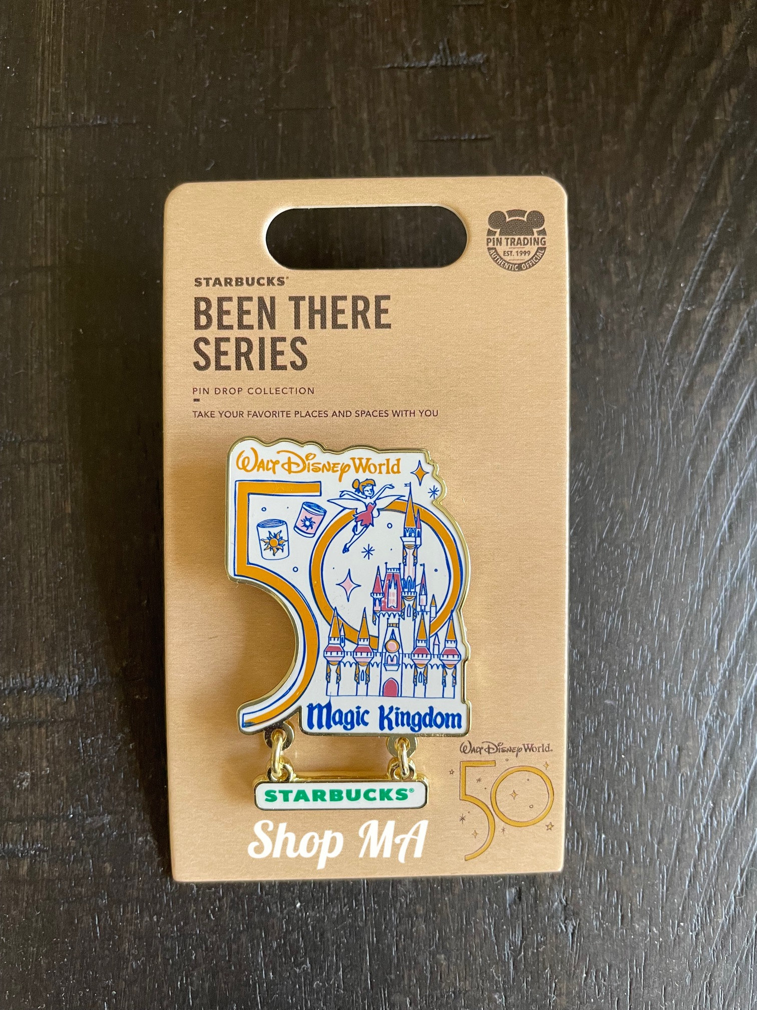 WDW ディズニーワールド 50周年 スタバ starbucks ピンバッジ