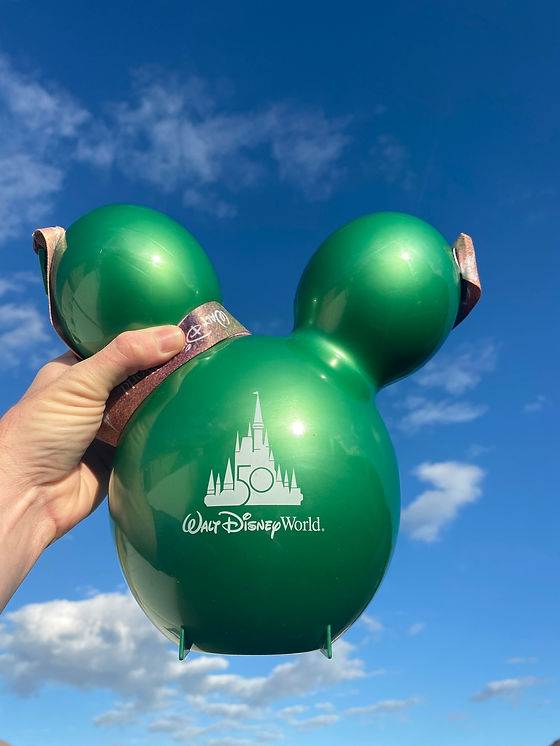 50th Anniversary Green Mickey Balloon Popcorn Bucket by Disney