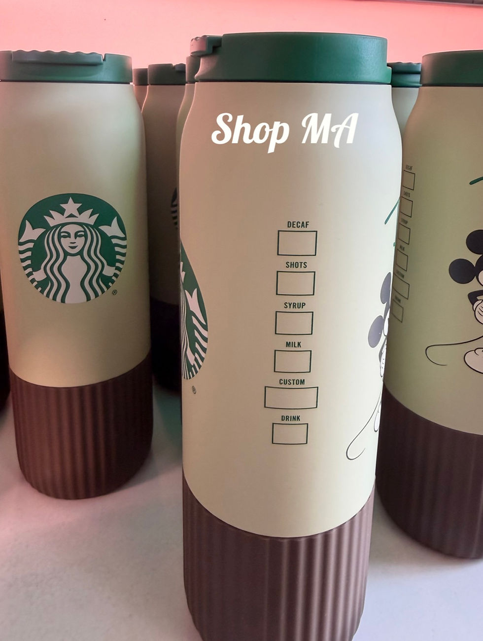 サムネイル： スターバックス　ミッキー　ステンレスウォーターボトル