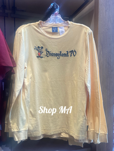 長袖Tシャツ ロゴ ディズニーランド リゾート70TH 70周年 （Shop