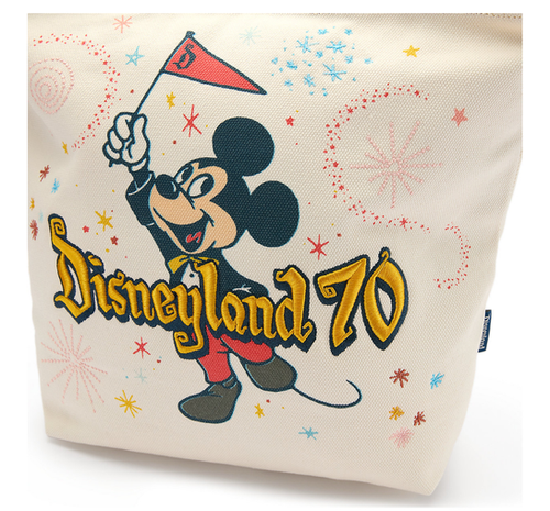 ミッキー トートバッグ ディズニーランド70周年 70周年】ミッキー トートバッグ DISNEYLAND RESORT - メルカリ