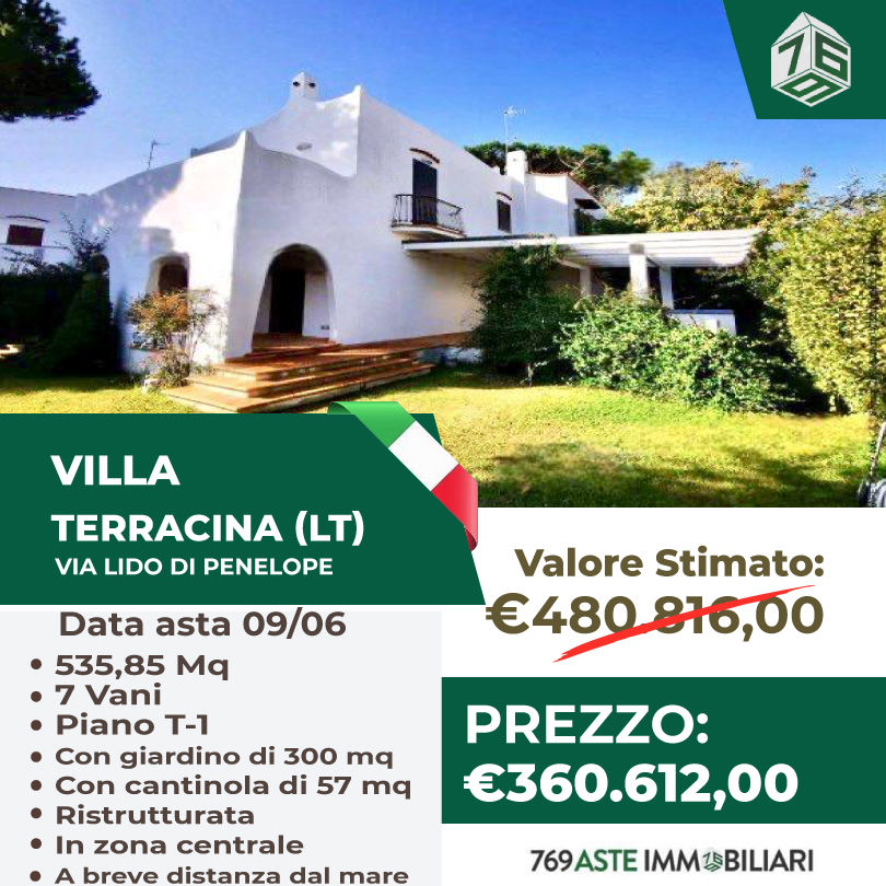 TERRACINA (LT)- VIA LIDO DI PENELOPE- Rif: 302020