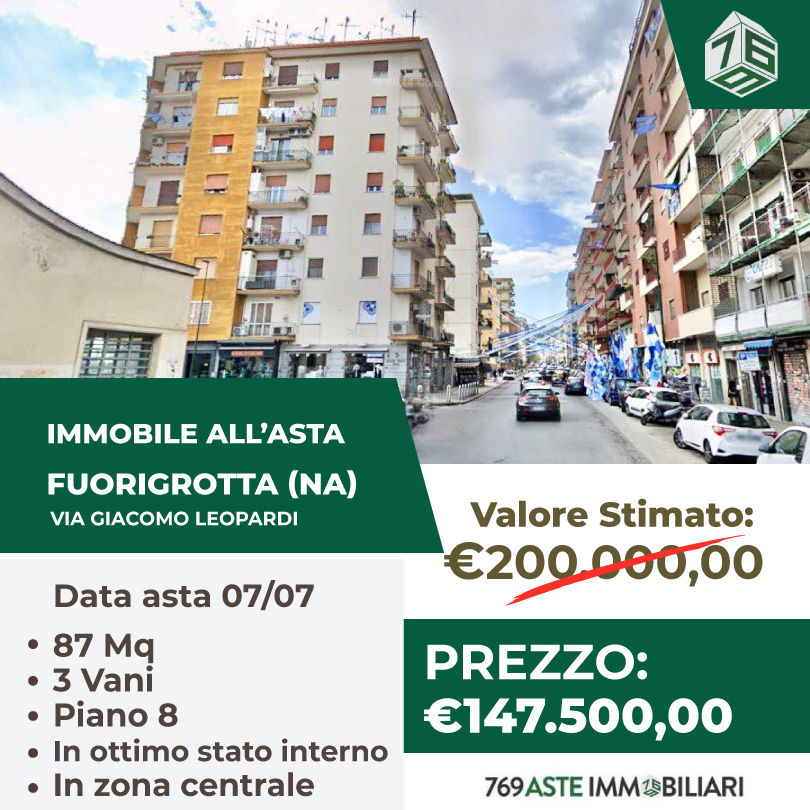 FUORIGROTTA (NA)- VIA GIACOMO LEOPARDI- Rif: 362023