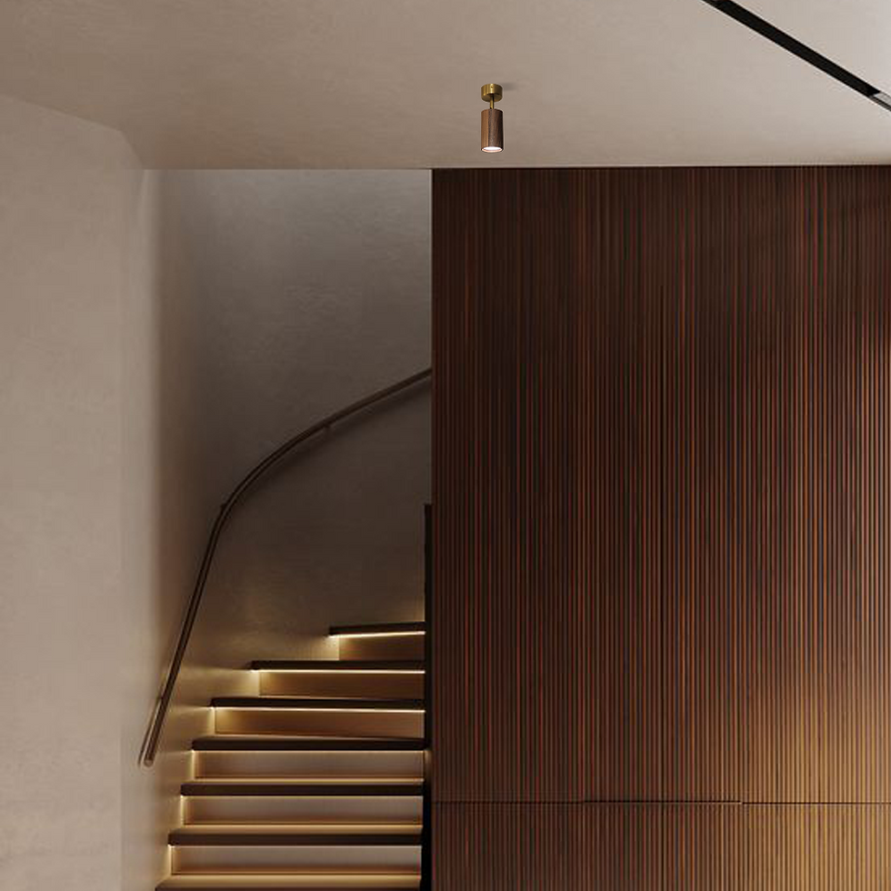 Thumbnail: Tre Ceiling Lamp (Walnut)