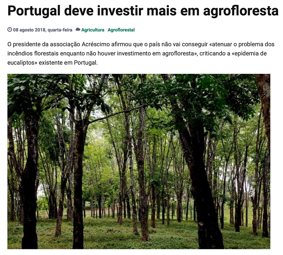 'Portugal deve investir mais em agroflor