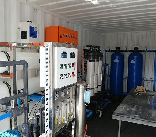 Industrial 3000 L/hr Ultra Filtration Reverse Osmosis Water Filtration Plant (Mozambique) — Military; Containerised - BLM H2O FILTRATION