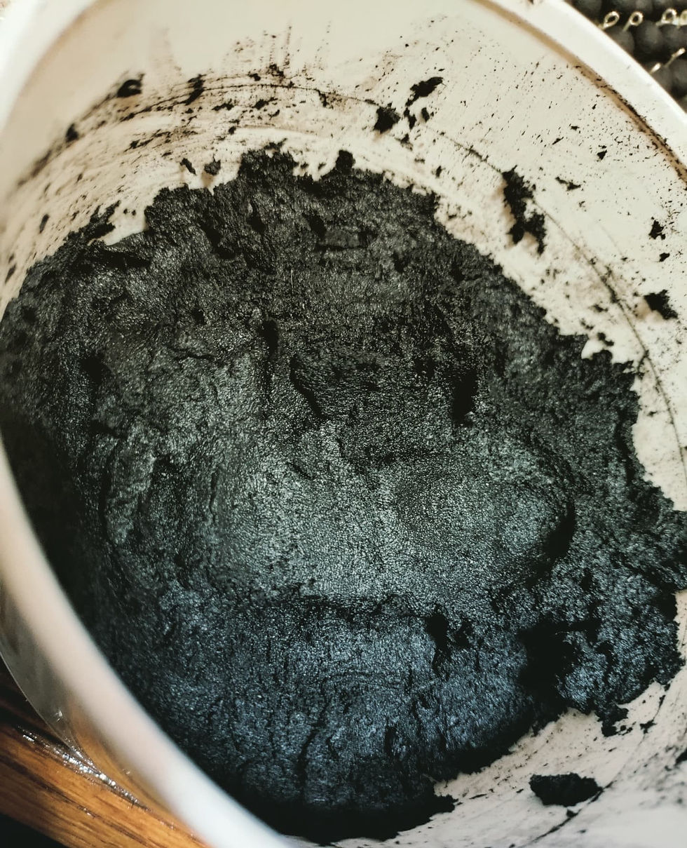 After moisture is removed the clay is ready to turn into beads.