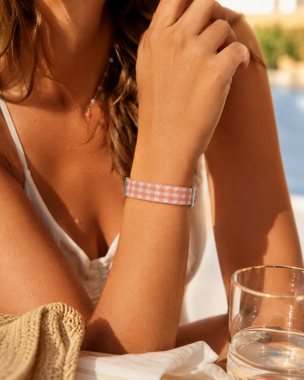 Miniature : Bracelet "Esprit Vichy" collection Eté 2026 ORANGE
