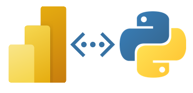 Power BI and Python icons