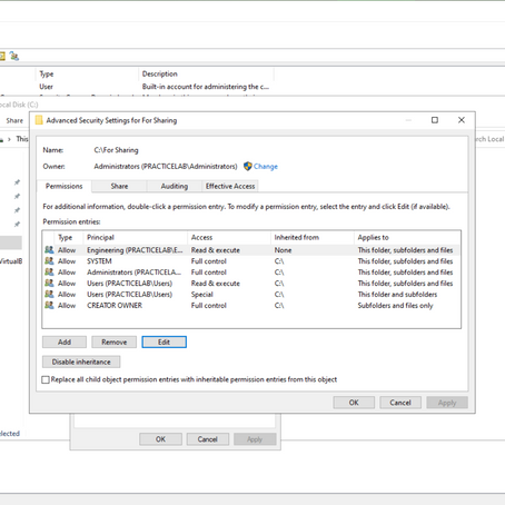 Active Directory Tasks for Practice