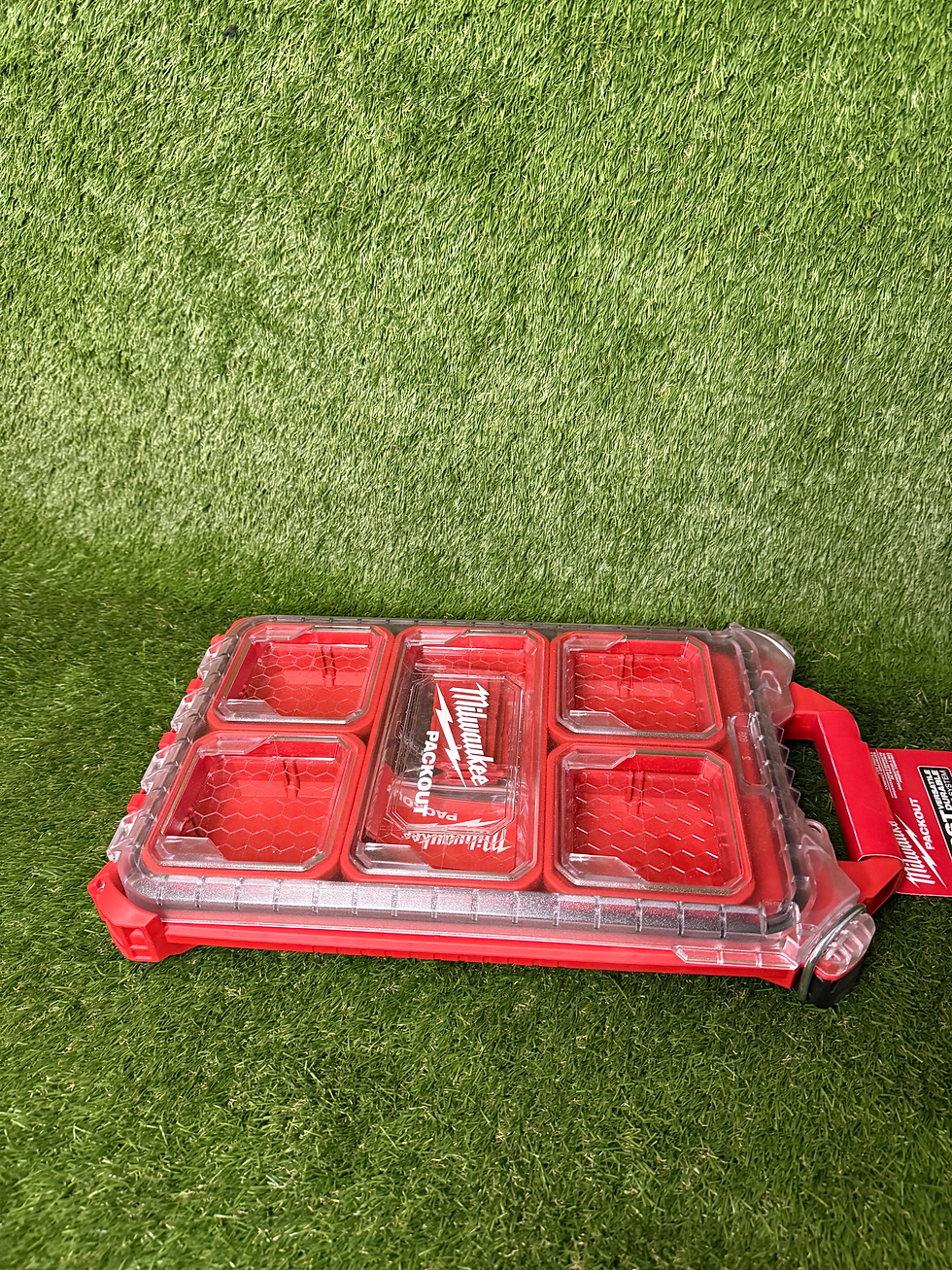 Thumbnail: MILWAUKEE PACKOUT SLIM ORGANISER CASE ‘USA RED’