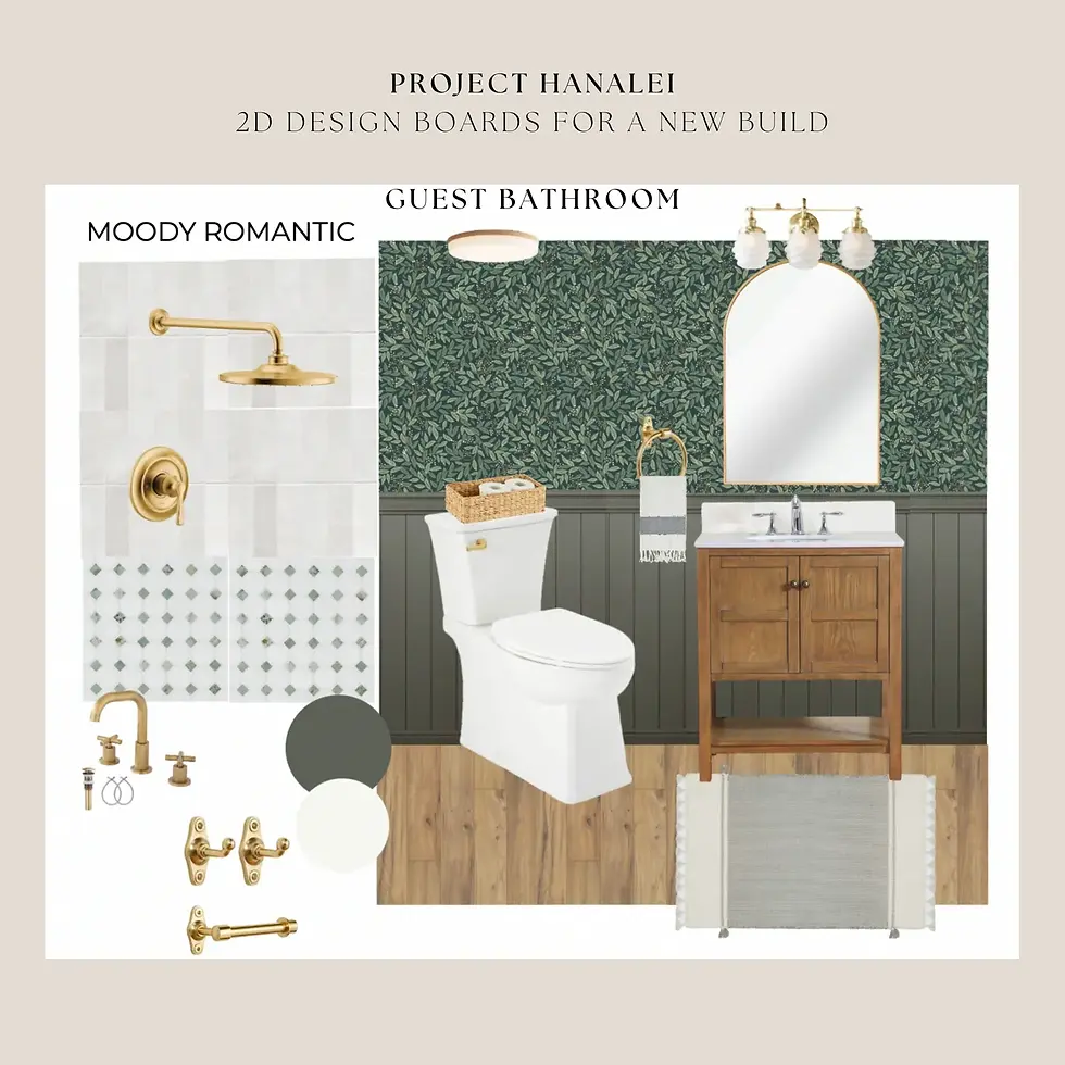 Project Hanalei, Designed by Design & Curations, Bathroom Fixture Finishes Selection