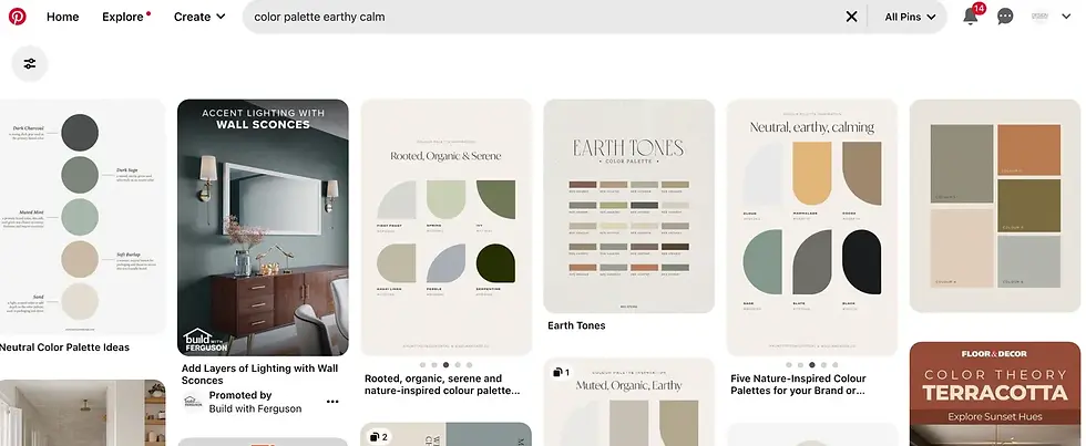 Pinterest, Color Palette tips and inspirations