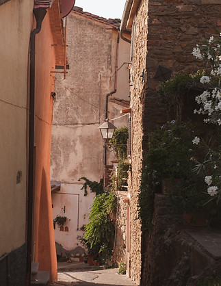Alleyway for walking in Italy showcasing the charm and history of the country.
