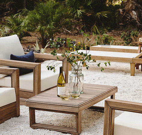 Santa Rosa Beach Backyard entertaining yardzen space.