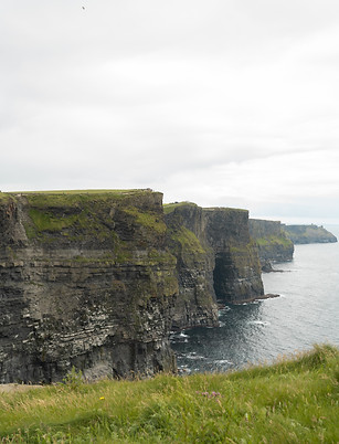 The Cliffs of Moher, a great place for travelers to hike and explore, in beautiful Ireland.