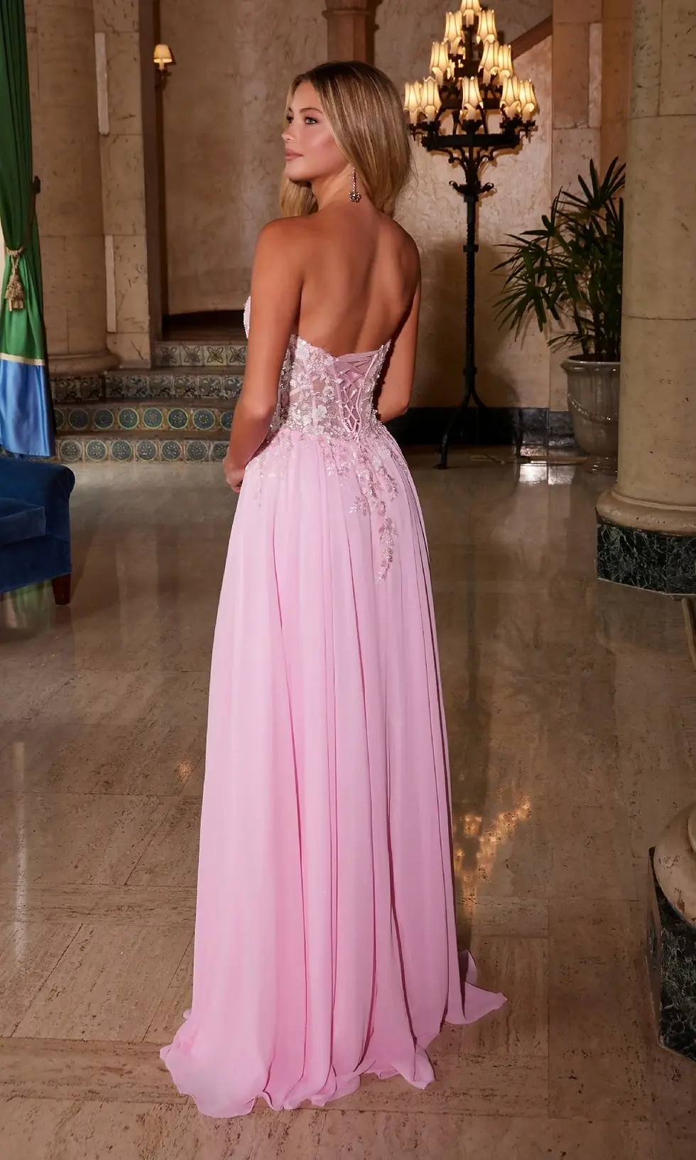 Thumbnail: Strapless Sweetheart Prom Dress: Nox Anabel C1617