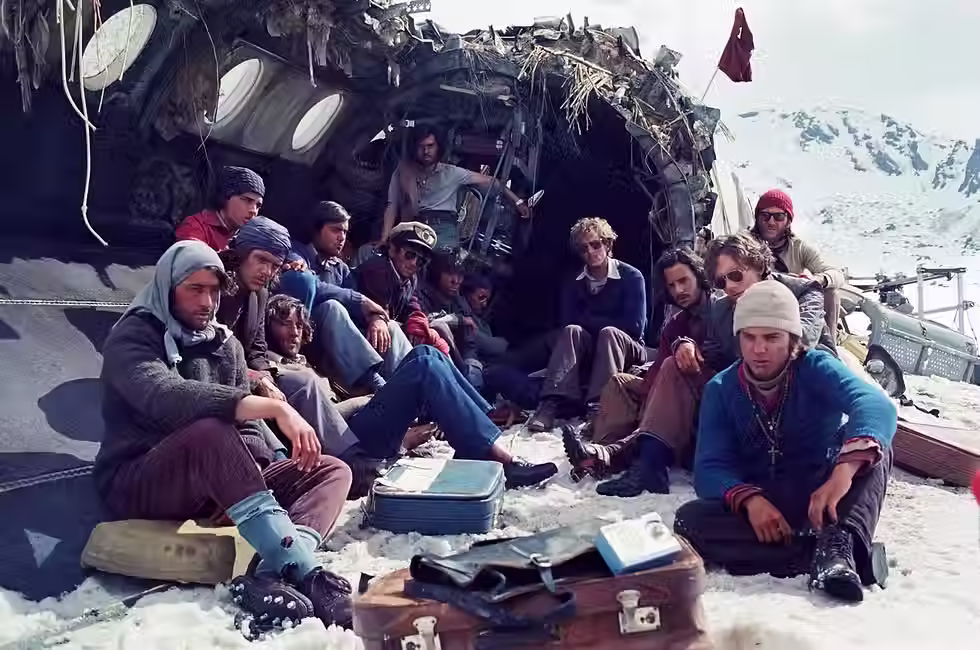 les survivants perdu dans les andes dans ce qu'il reste de l'avion
