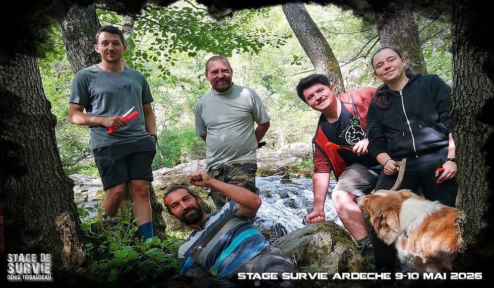 cadeau original : stage de survie en Ardèche