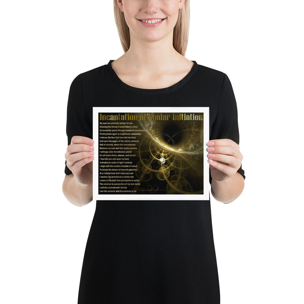 Incantation of Soular Initiation on Enhanced Matte Paper Poster