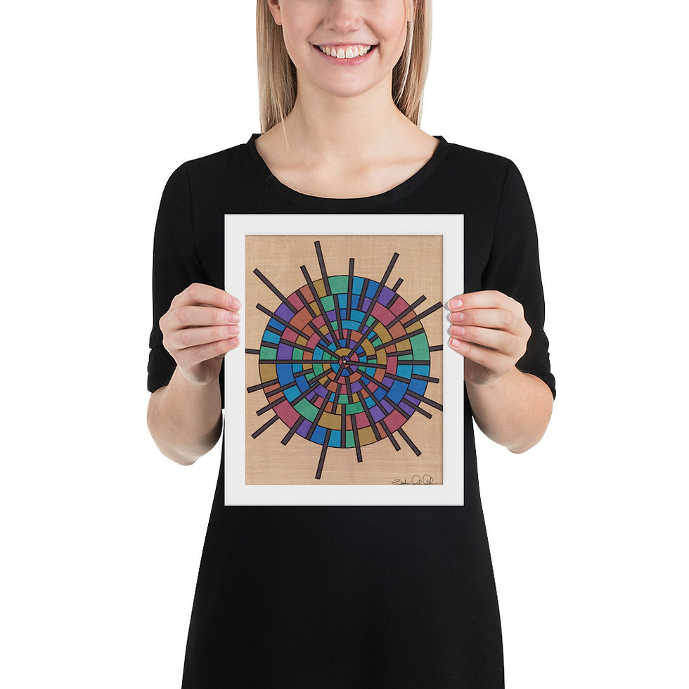 Thumbnail: Light-Body Expansion on Premium Luster Photo Paper Framed Poster