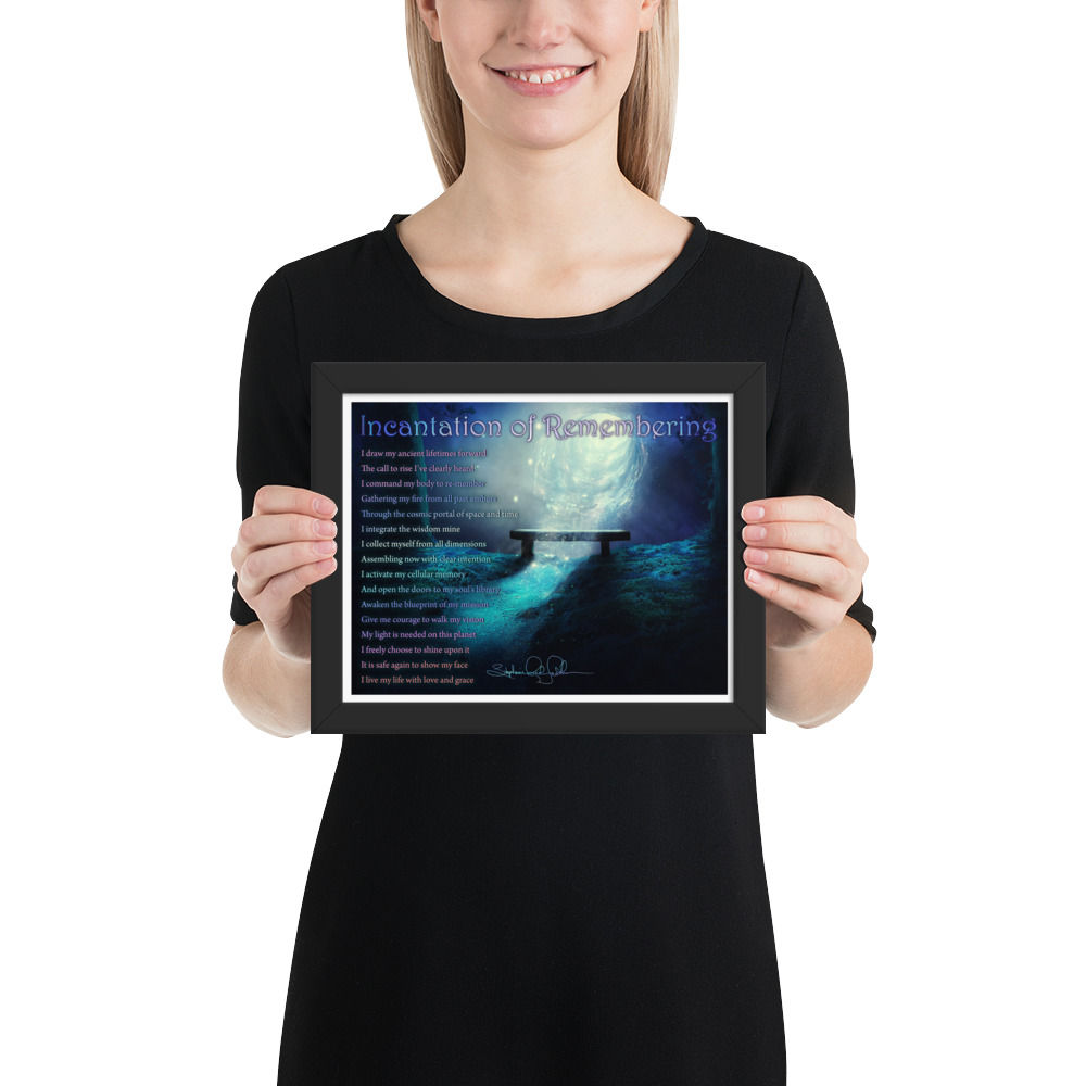 Incantation of Remembering on Enhanced Matte Paper Framed Poster